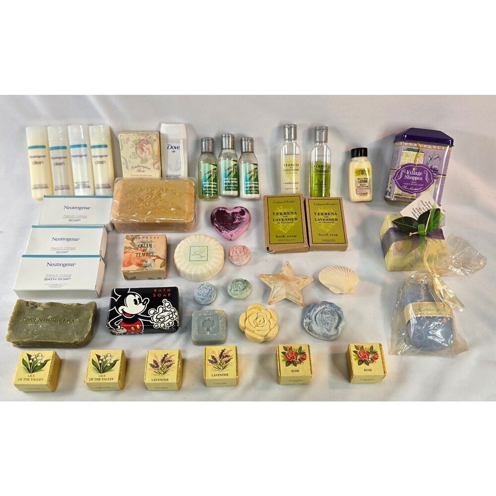 Hotel Luxury Soap Shampoo Conditioner Lotion Lot of 40 Units Neutrogena Disney